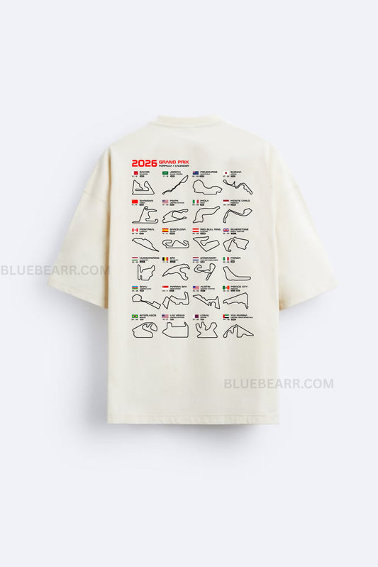 Formula1 2026 Race Course (Oversized tshirt)